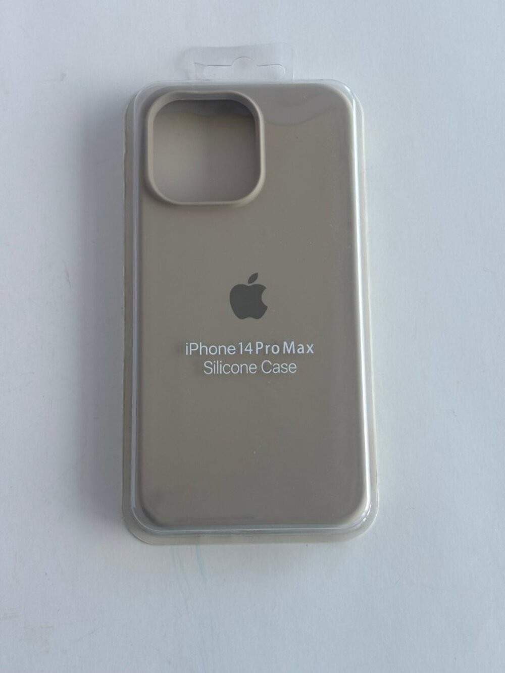 Genuine Official Apple iPhone 14 Pro Max Silicone Case Tan/Stone - New In Box